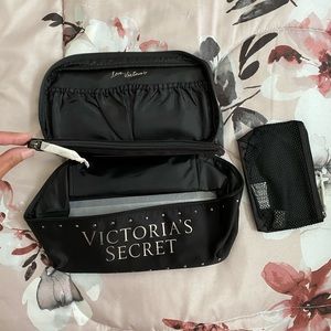 Black VS makeup bag